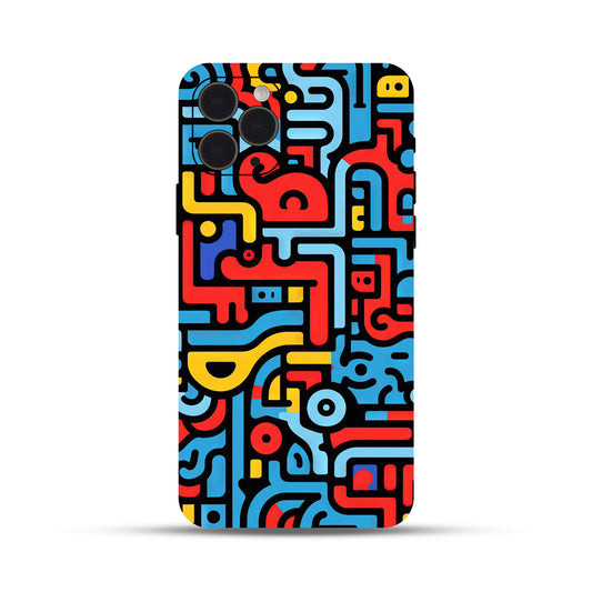 Retro Circuit Abstract Wrap
